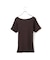 ハーフスリーブリブTシャツ