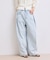 【WEB限定】・【サステナブル】タックディティールワイドデニムワイドパンツ