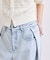 【WEB限定】・【サステナブル】タックディティールワイドデニムワイドパンツ