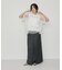 【WEB限定】・【サステナブル】・【定番】ギャザーチュールトップス