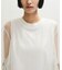 【WEB限定】・【サステナブル】・【定番】ギャザーチュールトップス