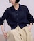 【WEB限定】ワイドリブヘムポロカーディガン
