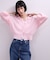 【WEB限定】ワイドリブヘムポロカーディガン
