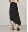 ランダムフレアサテンスカート