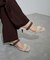 ファーダブルストラップサンダル
