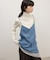 【WEB限定】レースコンビデニムキャミ