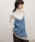 【WEB限定】レースコンビデニムキャミ