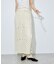 モヘアmixオープンワークスカート