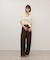 【WEB限定】ライトコールワイドタックパンツ