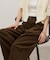 【WEB限定】ライトコールワイドタックパンツ