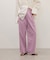 【WEB限定】ライトコールワイドタックパンツ
