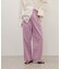 【WEB限定】ライトコールワイドタックパンツ