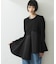 【WEB限定】・【定番】フリルペプラムロングスリーブカットソー