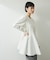 【WEB限定】・【定番】フリルペプラムロングスリーブカットソー