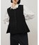 【WEB限定】・【サステナブル】ペプラムニットジレ