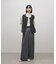 【WEB限定】・【サステナブル】ペプラムニットジレ