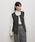【WEB限定】・【サステナブル】ペプラムニットジレ