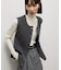 【WEB限定】・【サステナブル】ペプラムニットジレ