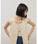 【WEB限定】・【サステナブル】ペプラムニットジレ