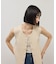 【WEB限定】・【サステナブル】ペプラムニットジレ