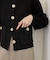 【サステナブル】フォルムスリーブクルーネックカーディガン