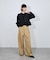 【定番】・【サステナブル】ロングスリーブフリルブラウス