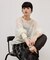 【WEB限定】2wayモヘアMIXギャザーニット