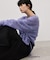 【WEB限定】2wayモヘアMIXギャザーニット