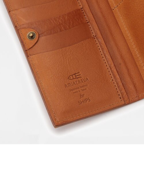 AMIACALVA for SHIPS: 栃木レザー ロングウォレット(長財布) SHIPS（シップス）の「AMIACALVA for SHIPS: 栃木レザー ロング