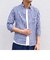 SC:【WEB限定】コットン/リネン ギンガムチェック ボタンダウン 7スリーブシャツ