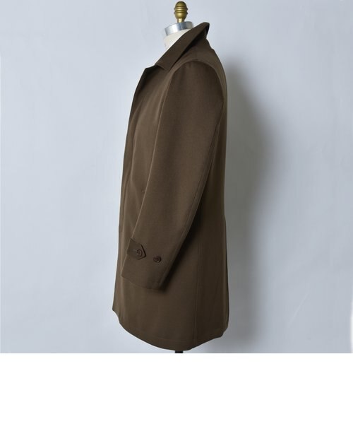 極美品 ships シップス ロロピアーナ ドスキンソリッドコート グリーン SD: Loro Piana 【STORM SYSTEM】 ドスキン ソリッドコート