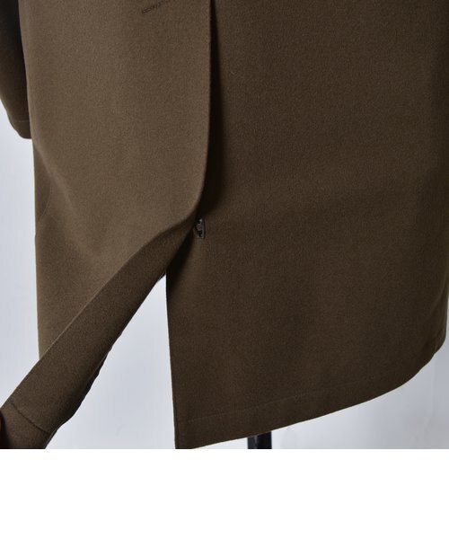 極美品 ships シップス ロロピアーナ ドスキンソリッドコート グリーン SD: Loro Piana 【STORM SYSTEM】 ドスキン ソリッドコート