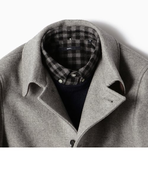 SC: HAMILTON LAMBSWOOL メルトン シングル Pコート｜シップスの通販