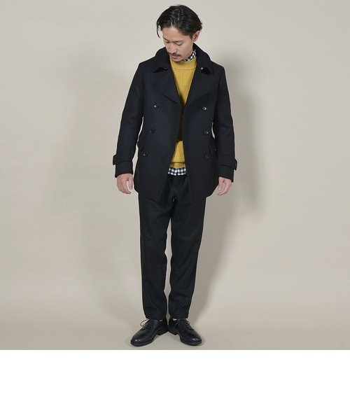 SC: スーパー140'S 100%WOOL メルトン ダブル ピーコート｜シップスの