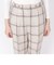 リネンチェックパンツ◇
