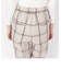 リネンチェックパンツ◇
