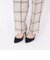 リネンチェックパンツ◇