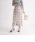 リネンチェックタイトスカート◇