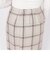 リネンチェックタイトスカート◇