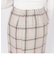 リネンチェックタイトスカート◇