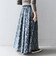 *【SHIPS別注】UHURU プリントバリエーションスカート◇