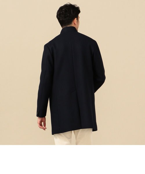SHIPS: スーパー140'S 100%WOOL メルトン スタンドカラー コート