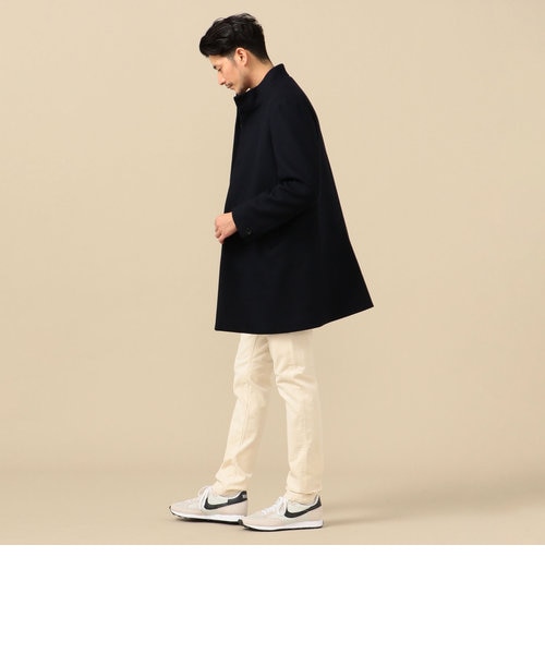 SHIPS スーパー140'S 100%WOOL メルトン スタンドカラーコート SHIPS: スーパー140'S 100%WOOL メルトン スタンドカラー コート