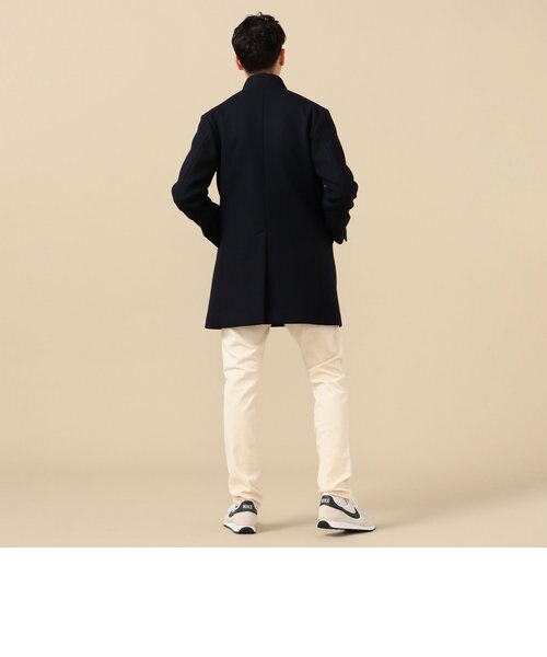 SHIPS スーパー140'S 100%WOOL メルトン スタンドカラーコート SHIPS: スーパー140'S 100%WOOL メルトン スタンドカラー コート