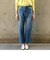 SHIPS any:〈ウォッシャブル〉ハイライズ ストレート デニムパンツ［SHIPS any DENIM］