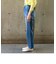SHIPS any:〈ウォッシャブル〉ハイライズ ストレート デニムパンツ［SHIPS any DENIM］