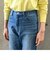 SHIPS any:〈ウォッシャブル〉ハイライズ ストレート デニムパンツ［SHIPS any DENIM］