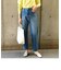 SHIPS any:〈ウォッシャブル〉ハイライズ ストレート デニムパンツ［SHIPS any DENIM］