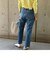 SHIPS any:〈ウォッシャブル〉ハイライズ ストレート デニムパンツ［SHIPS any DENIM］