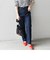 SHIPS any:〈ウォッシャブル〉ハイライズ ストレート デニムパンツ［SHIPS any DENIM］